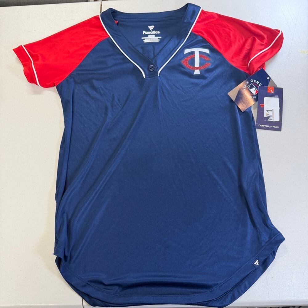Minnesota Twins Fanatics MLB Women's Jersey Shirt Small NWT